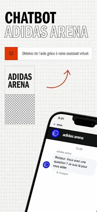 adidas arena — Application mobile officielle — aperçu 2