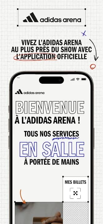 adidas arena — Application mobile officielle