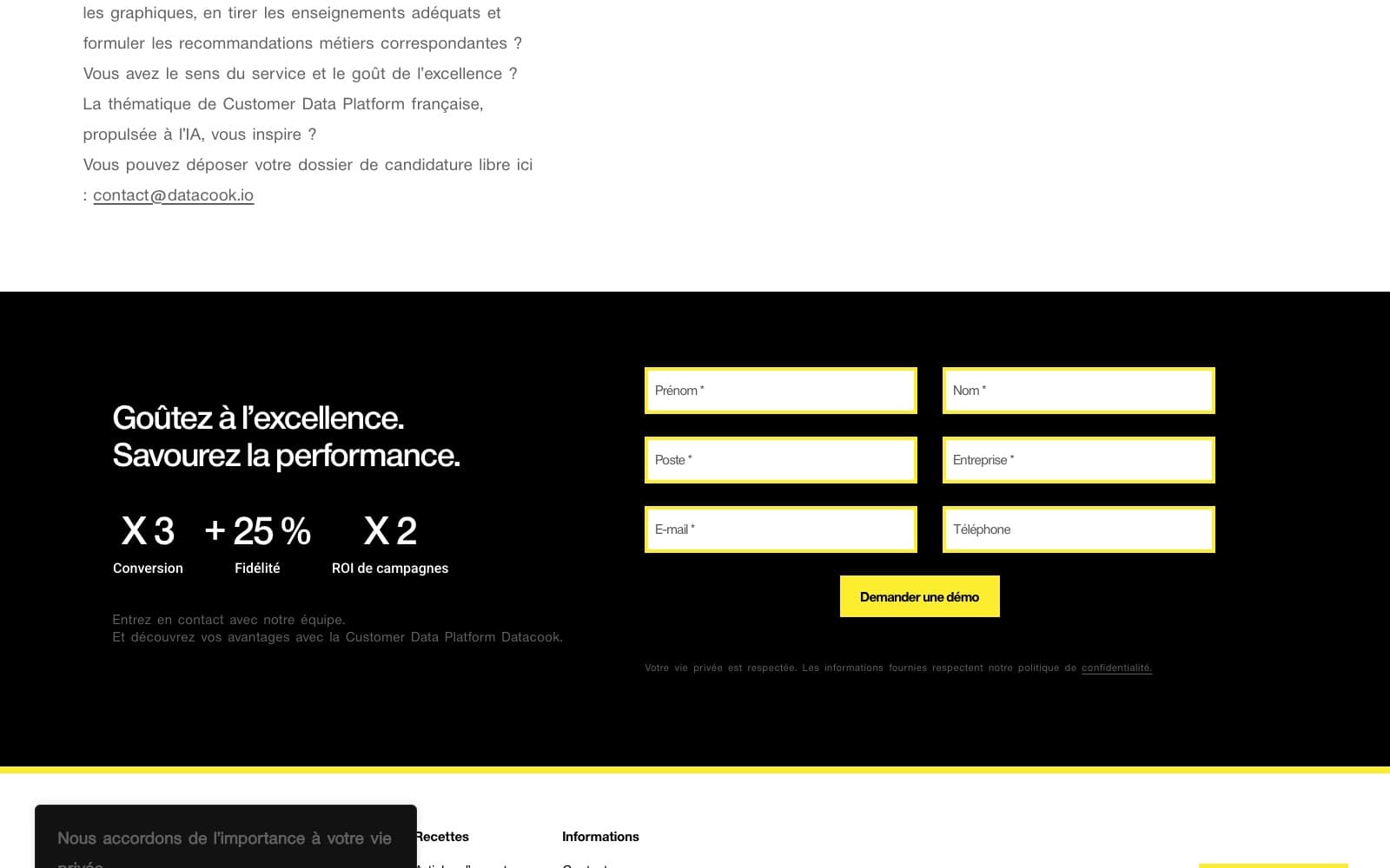 Datacook — Customer Data Platform propulsée à l'IA — aperçu 2